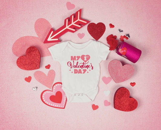 "My 1st Valentine's Day" Bodysuit