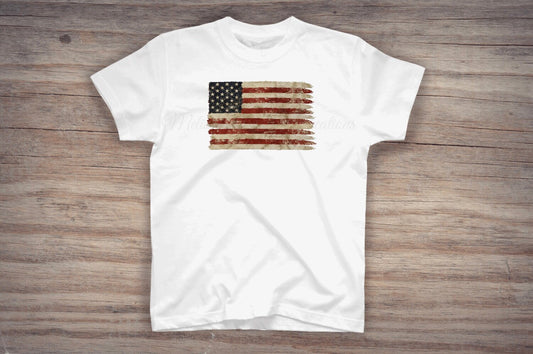 Distressed US Flag T-Shirt