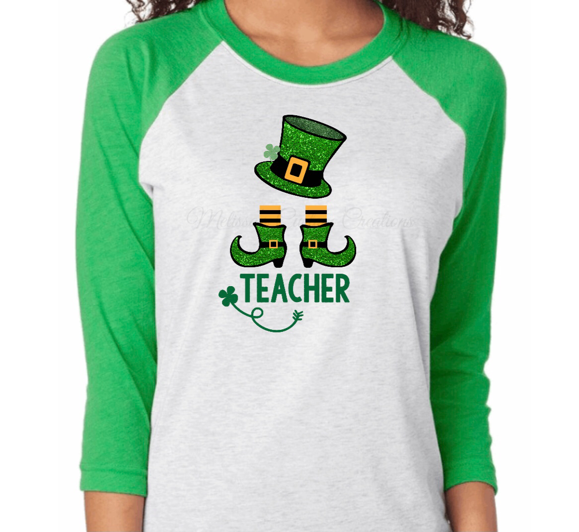 Teacher St. Patrick's Day Raglan