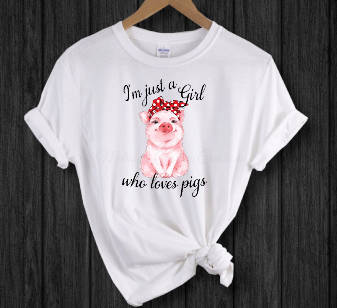 "I'm Just A Girl Who Loves Pigs" T-Shirt