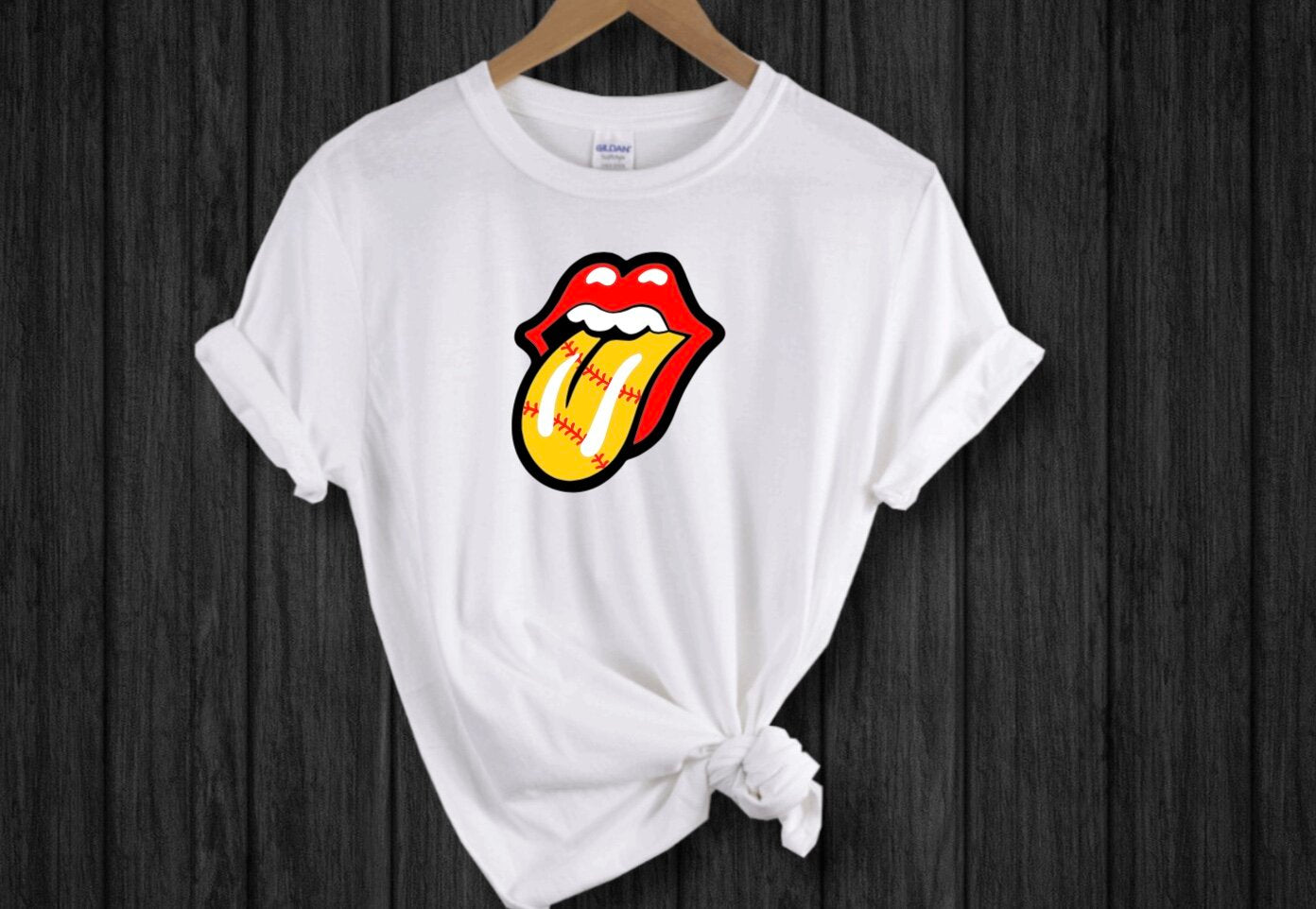 Softball Tongue T-Shirt