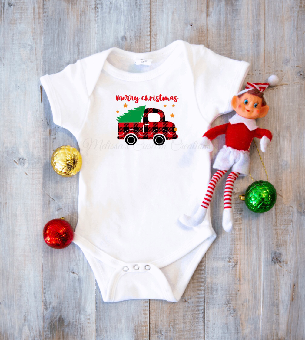 Merry Christmas Pickup Truck Shirt