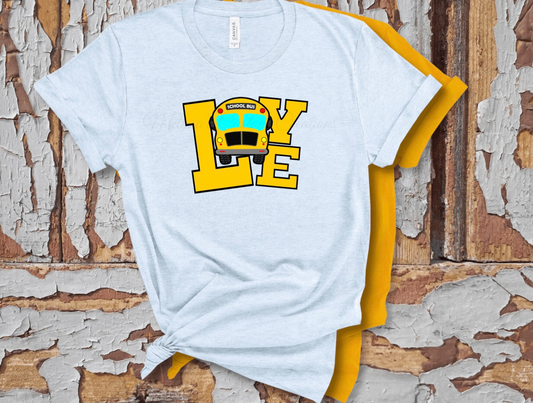 School Bus LOVE T-Shirt