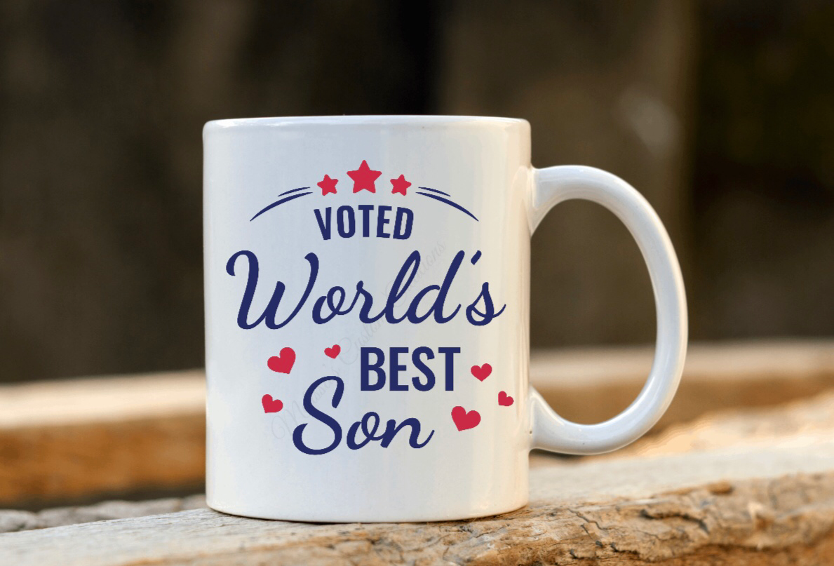 "Voted World's Best Son" Mug