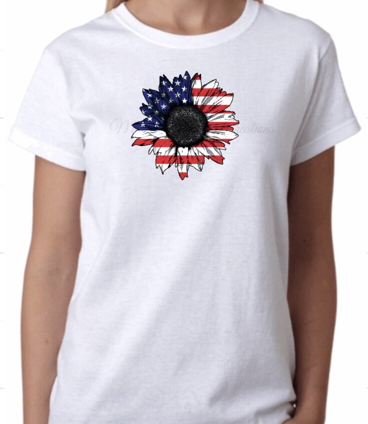 Patriotic Sunflower T-Shirt