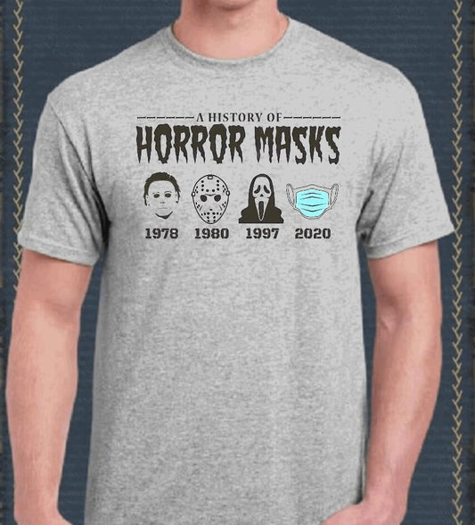 A History of Horror Masks T-Shirt