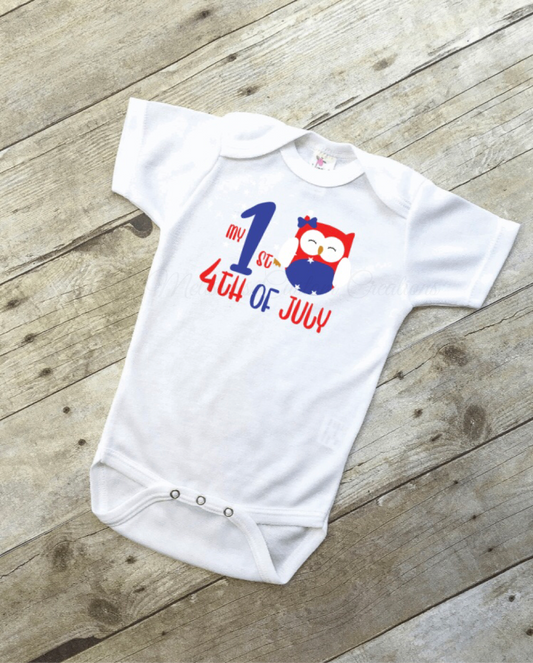 "My 1st 4th of July" Bodysuit
