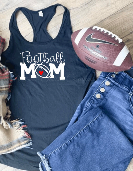 Football Mom T-Shirt (Choose your colors)