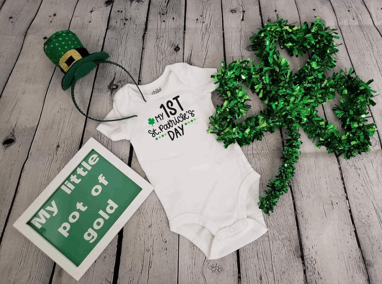 "My 1st St. Patrick's Day" Bodysuit