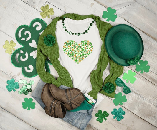 St. Patrick's Day Heart T-Shirt