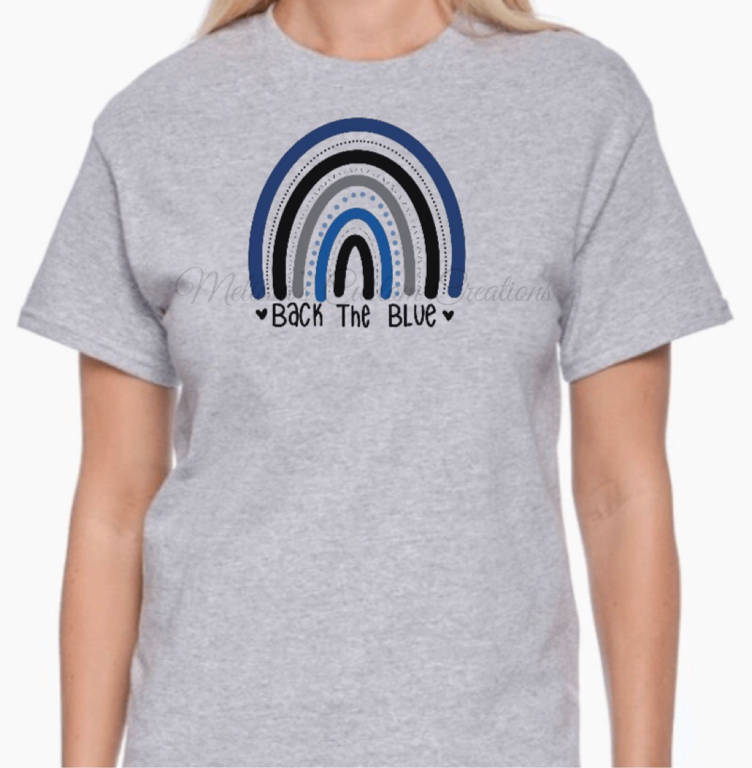 Back the Blue Rainbow T-Shirt