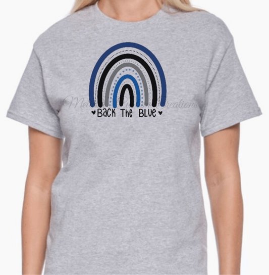 Back the Blue Rainbow T-Shirt