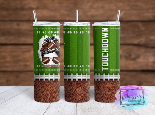 Football Mom Touchdown Tumbler