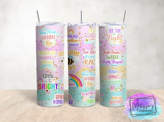 Daily Affirmations Tumbler