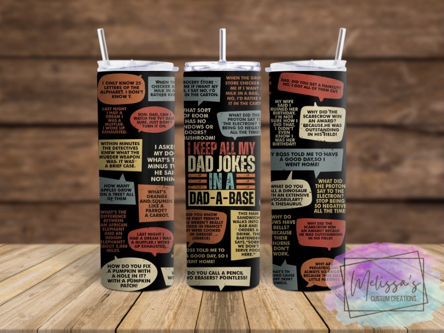Dad Jokes Tumbler