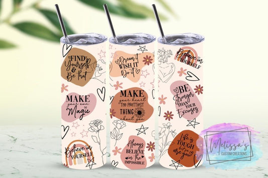 Positive Affirmations Tumbler