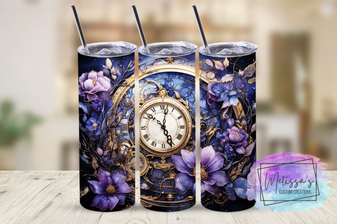 Purple Steampunk Tumbler