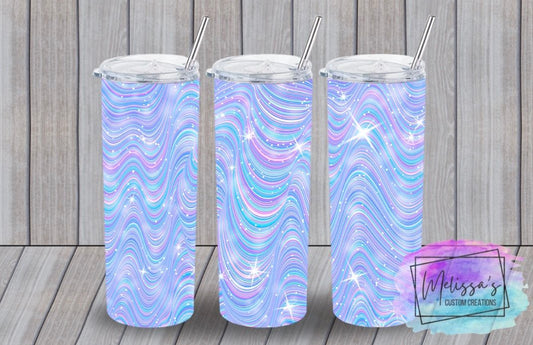Glitter Striped Tumbler