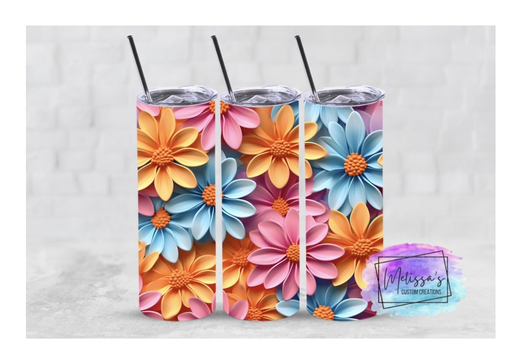 Daisies Tumbler (3 Designs To Choose From)