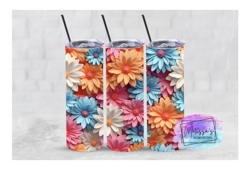 Daisies Tumbler (3 Designs To Choose From)
