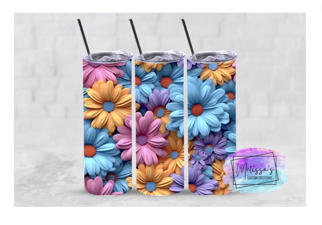 Daisies Tumbler (3 Designs To Choose From)