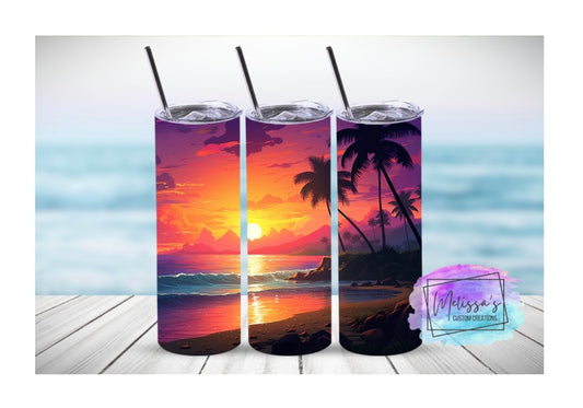 Tropical Beach Tumbler