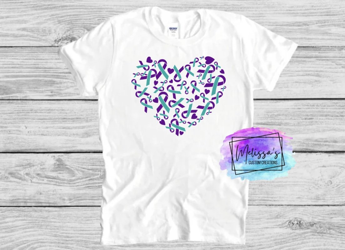 Suicide Awareness Heart T-Shirt