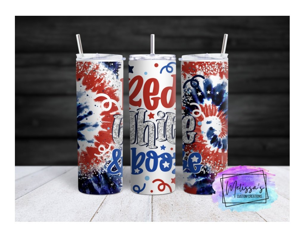 Red, White, Booze Tumbler