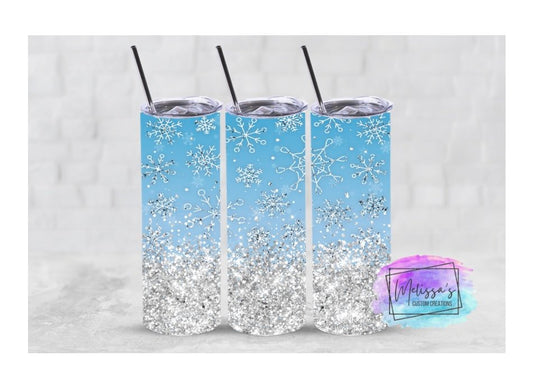Winter Snowflake Tumbler
