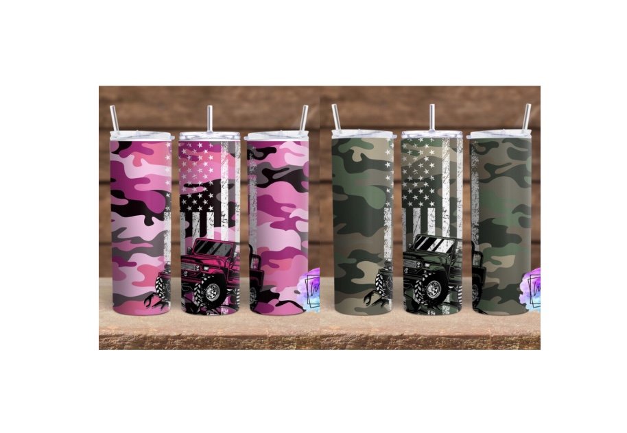 Off Road Adventure Camo Tumbler (2 colors to choose from)