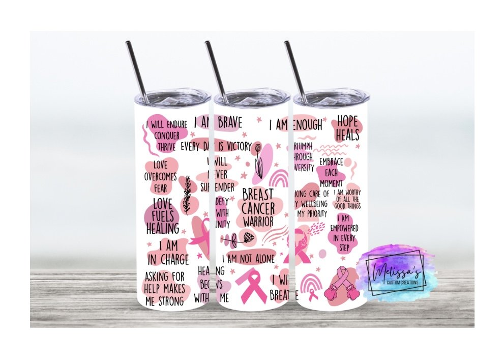Breast Cancer Warrior Tumbler