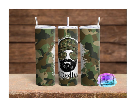 Camo Dad Life Tumbler