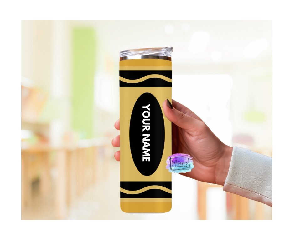 Personalized Crayon Tumbler