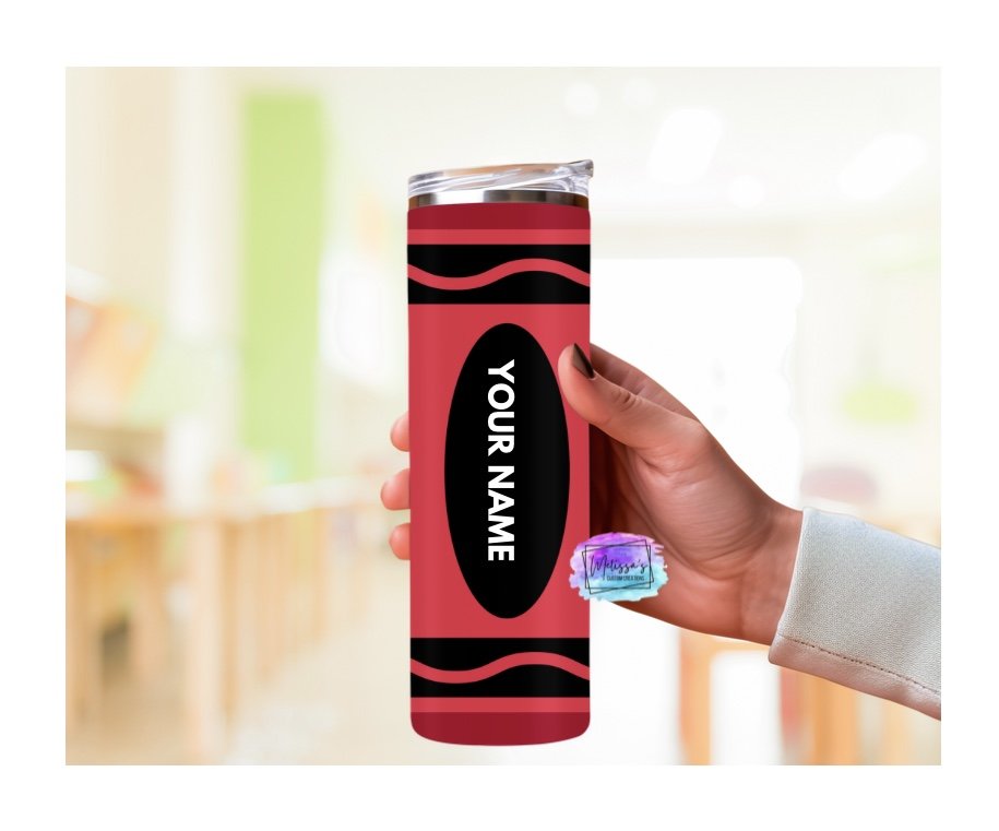 Personalized Crayon Tumbler