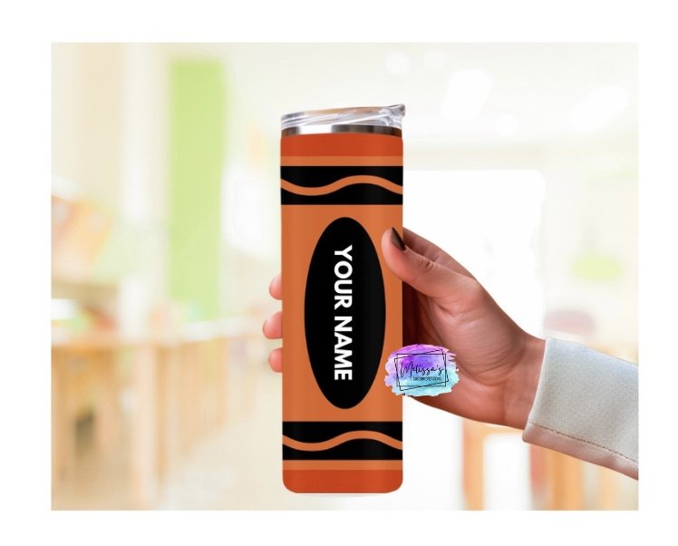 Personalized Crayon Tumbler