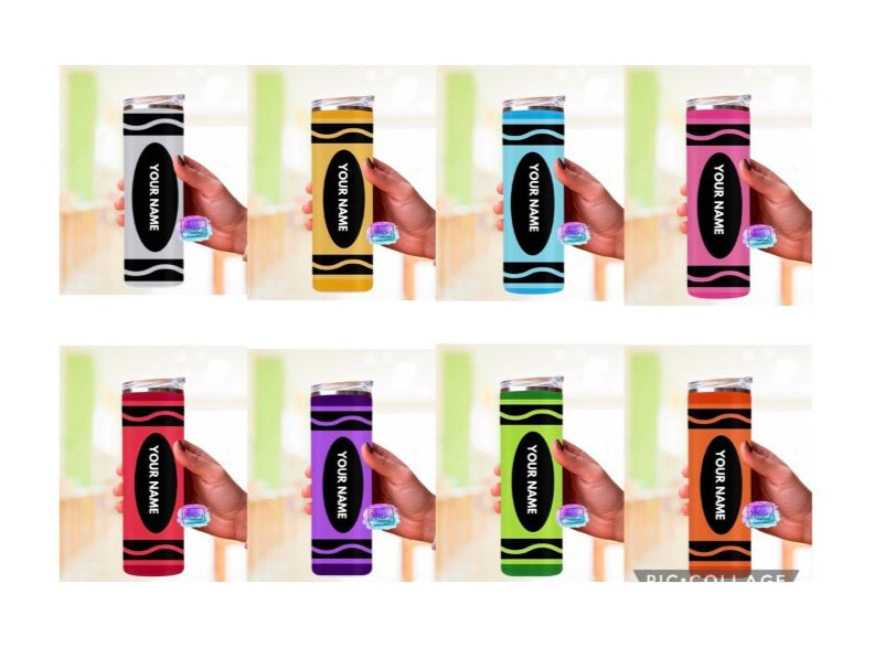 Personalized Crayon Tumbler