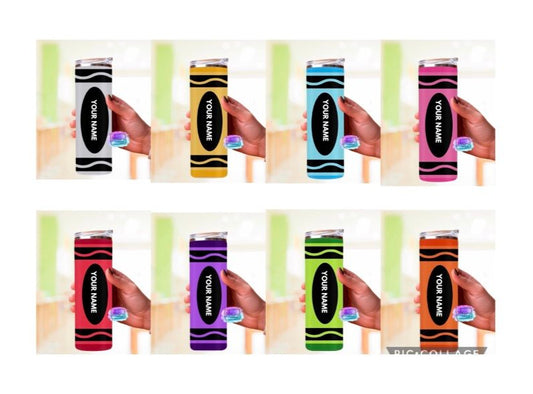 Personalized Crayon Tumbler