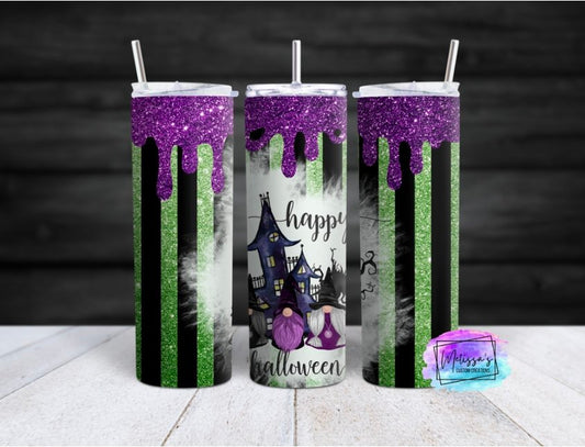 Happy Halloween Gnome Tumbler