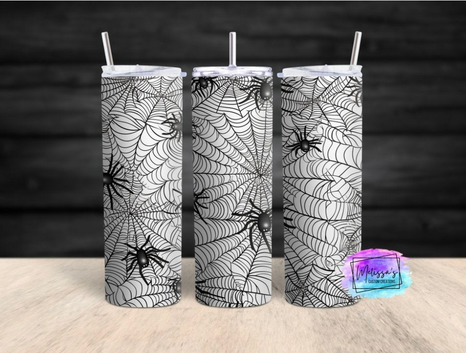 Halloween Spiderweb Tumbler