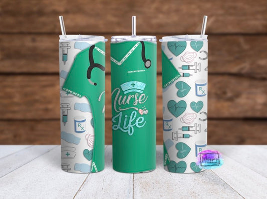 Nurse Life Scrubs Tumbler