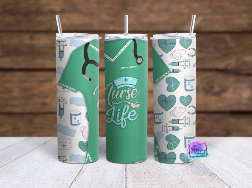 Nurse Life Scrubs Tumbler