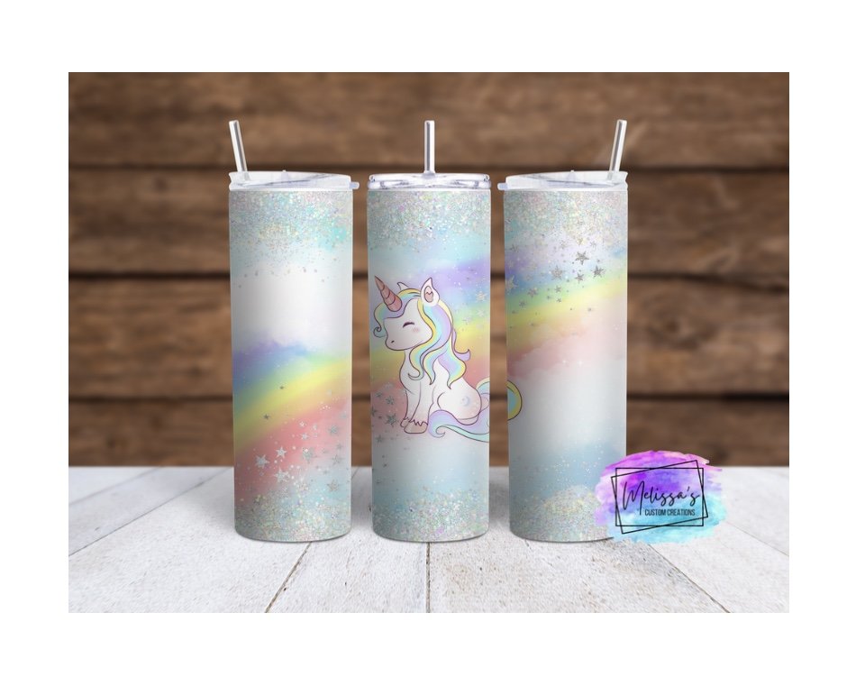 Unicorn Rainbow Tumbler