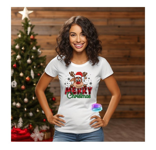 Merry Christmas Reindeer T-Shirt