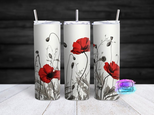 Poppy Flowers Tumbler