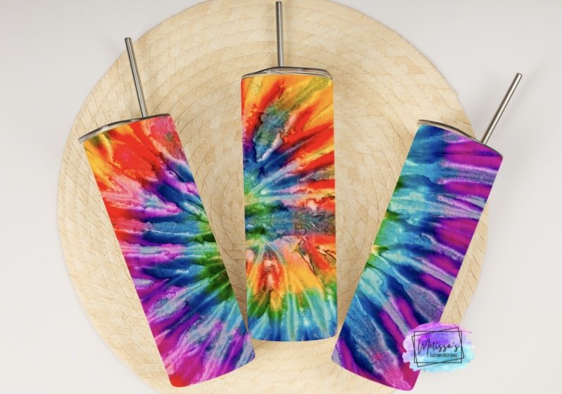 Rainbow Tie Dye Tumbler