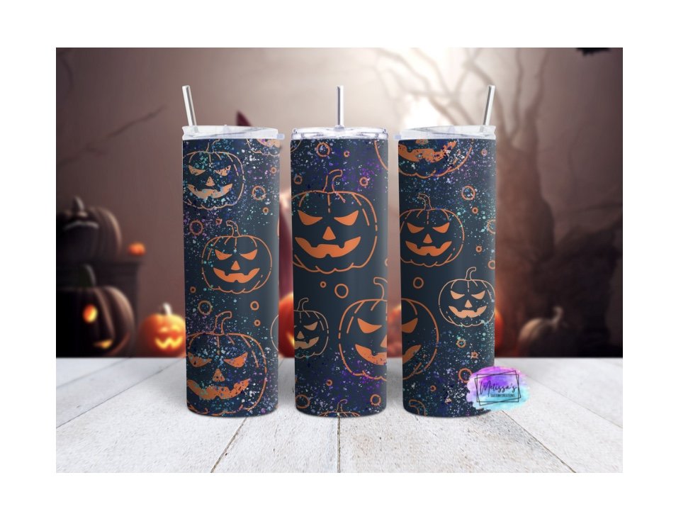 Glitter Pumpkin Tumbler