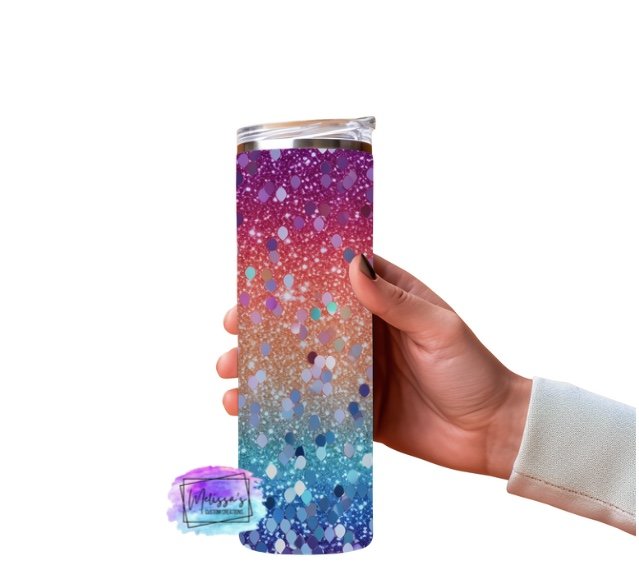 Starlight Spectrum Glitter Tumbler