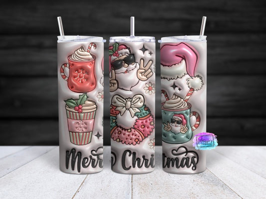 3D Inflated Christmas Tumbler