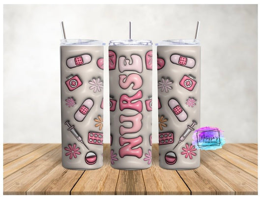 3D Inflated Nurse Tumbler