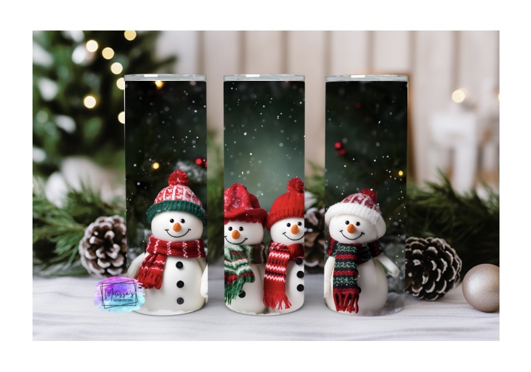 3D Snowman Tumbler